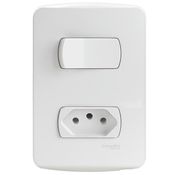 Conjunto 1 Interruptor Paralelo + 1 Toma S3B69040 Schneider
