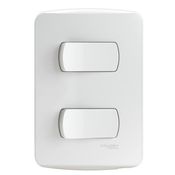 Interruptor Embutir 2 Paral Branco 250V 10A Com Placa Branco S3B62090 Schneider