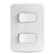 Interruptor Embutir 2 Paral Branco 250V 10A Com Placa Branco S3B62090 Schneider