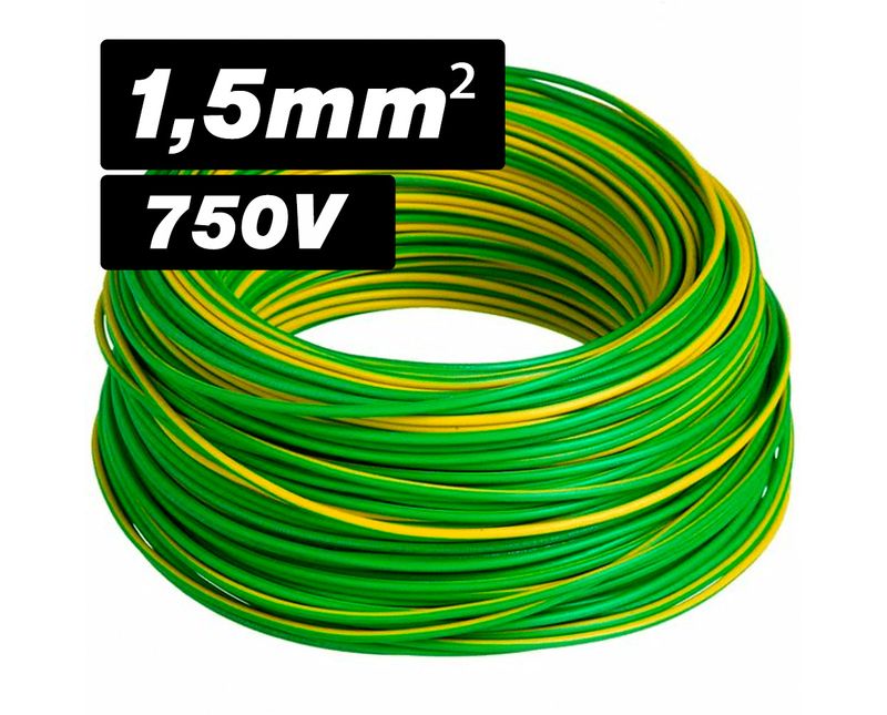 cabo-flexivel-eletrico-750V-15mm-verde-amarelo
