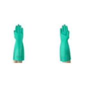 Luva Proteção Química Nitrílica Verde Anti-Derrapante 380 Mm - Tamanho 11 - Sol-Vex 37-165 - CA 12598 - Ansell