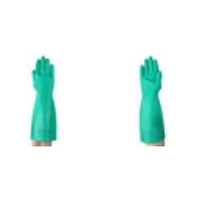 Luva Proteção Química Nitrílica Verde Anti-Derrapante 380 Mm - Tamanho 11 - Sol-Vex 37-165 - CA 12598 - Ansell