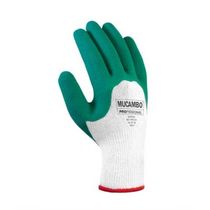 Luva Proteção Mecânica Algodão com Banho Látex Branca/Verde PRO310 Tamanho 9/G Mapa Mucambo