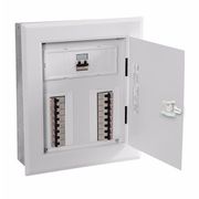 Quadro Distribuição Disjuntor Aço Carbono Branca Sobrepor Din 16 100 X 334 X 394 mm Comando Barramento 100A Qdstnii QDSTNII Pial
