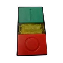 Botão Frontal Comando Iluminado Duplo Vermelho Laranja e Verde 22,5mm SLPDL Steck