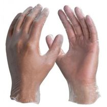 Luva Descartável Vinil Transparente Sem Pó Sem Amido DA301CSIN Tamanho M CA 21120 DVS