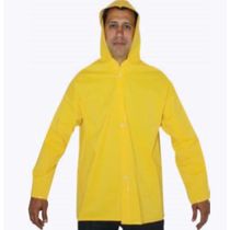 Blusão PVC Amarelo com Capuz Forro Botões PLUS 142 Tamanho G CA 28481 Brascamp