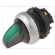 Comutador Iluminado Knob Curto 2 Posições Verde 22mm 1NF M22WRLKG Eaton