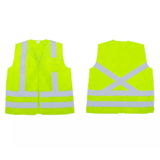Colete Sinalização Blusão Zíper Poliéster Verde Lima com Refletivo 1 Bolso Tamanho XG VIC 72240 Vicsa