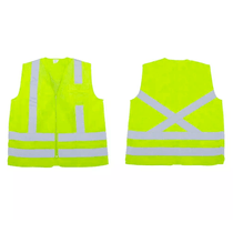Colete Sinalização Blusão Zíper Poliéster Verde Lima com Refletivo 1 Bolso Tamanho XG VIC 72240 Vicsa