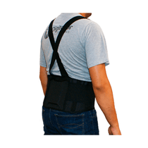 Cinturão Ergonômico Preto Com Faixa Refletiva Suspensório Elástico GG - ADVANCE C-630 - Digitador