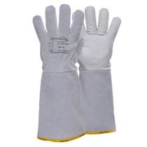 Luva Cobertura Vaqueta Raspa com Tira Ajuste Tamanho 8 3-LC108 CA 25387 - VALCAN