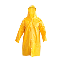 Capa Impermeavel Pvc Forrado Amarela Com Capuz Botão Tamanho G PLUS 320 - BRASCAMP - CA 28449