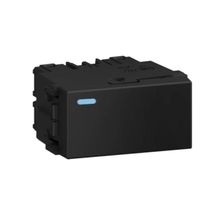 Módulo Interruptor Predial 1 Tecla Smpels/Paralela Com Led Embutir 250 V 10a Preta 14308698 WEG