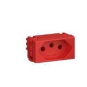 Módulo Tomada Predial 1 Módulo Vermelha 2 Polos + Terra 20 A 250 V 14071876 WEG