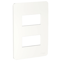 Placa 2 Postos 4X2" Branco Antibact S730121024 Schneider