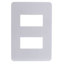 Placa 2 Postos 4X2" Branco Antibact S730121024 Schneider