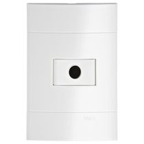 Placa Com Furo 1 Furo 4X2" Branco Lunare PRM4401111 Schneider