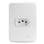 Tomada Sobrepor Branco 2P+T 20A 250V Com Placa Brpolar S3B60350 Schneider