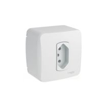 Caixa Tomada Sobrepor Tampa 1Módulo Tomada Branco S3B66350 Schneider