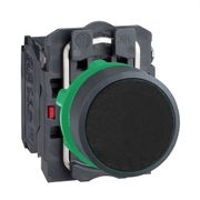 Botão Redondo Preto 22mm 1NA+1NF Impulso XB5AA25 Schneider