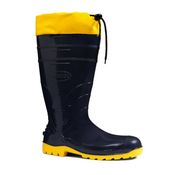 Bota Profissional PVC Preta Cano Longo Com Forro Sem Bico Polaina Tamanho 44 85BPL600PL CA 37455 Bracol