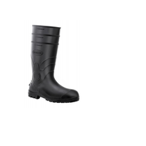 Bota Impermeável PVC Preta Cano Longo Sem Forro 85BPL600SFACQUALEV 37 CA 37455 Bracol