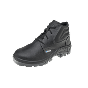 Bota Couro Preta Bidensidade Bico De Plástico Cadarço Tamanho 33 95B22BP CA 41423 Marluvas