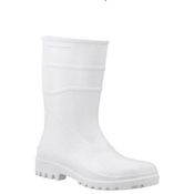 Bota Profissional PVC Branca Cano Curto Sem Forro Sem Bico 82BPC600SF Tamanho 42 CA 37456 Bracol