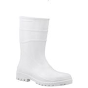 Bota Profissional PVC Branca Cano Curto Sem Forro Sem Bico 82BPC600SF Tamanho 46 CA 37456 Bracol
