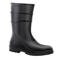 Bota Impermeável PVC Preta Cano Curto Sem Forro 82BPC600SFACQUAFLEX 34 CA 37456 Bracol