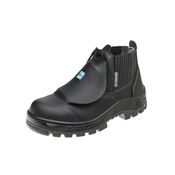 Bota Microfibra Elástico Borracha Nitrílica Bico De Composite Palmilha Anti Perfurante M Externa Preta 65B19ME Tamanho 37 CA 38098 Marluvas