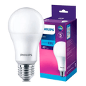 Lâmpada LED A65 6500K Luz Branca Bivolt 13W Bulbo Philips | Lâmpada  na vertical ao lado da caixa