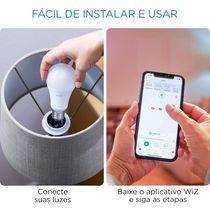 Lâmpada Led Classic A60 E27 6500K 127V 8,8W 800LM Wifi Color 929002424712 Philips