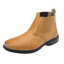 Bota Couro Latego Elástico Bidensidade Bico De Plástico Marrom 55AG19ECLC Tamanho 39 CA 42020 Marluvas