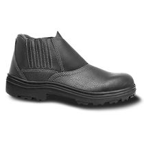 Bota Couro Preta Nitrilica Bico De Aço Elástico 6034HESB2404RB Tamanho 43 CA 28953 Bracol