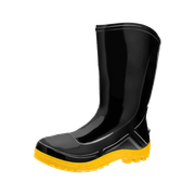 Bota Profissional PVC Preta Cano Médio Sem Bico 110VFLEXPRA Tamanho 39 CA 42291 Marluvas