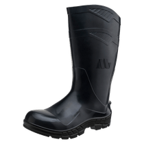 Bota Profissional PVC Preta Antiper Ac Cano Longo Com Forro Bico De Aço Tamanho 39 100AWORKFCAPR CA 40793 Marluvas