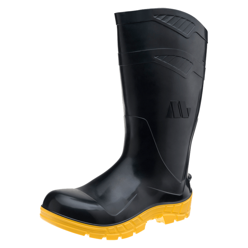 Bota cano hot sale longo amarela