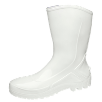 Bota Profissional PVC Branca Cano Médio Com Forro Sem Bico 110VFLEXFBR Tamanho 39 CA 42291 Marluvas