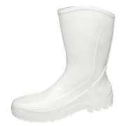 Bota Profissional PVC Branca Cano Médio Com Forro Sem Bico 110VFLEXFBR Tamanho 40 CA 42291 Marluvas