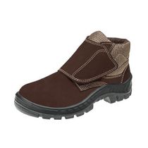 Botina Nobuck Velcro Biqueira Plástico Café 44 50B26Cbvelbpcx Marluvas