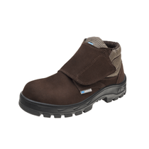 Botina Nobuck Velcro Biqueira Composite Café 37 50B26Cbvelcpap Marluvas
