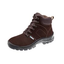Bota De Segurança Nobuck Cadarço Bidensidade Bico De Plástico Marrom Cafe 50B26BPCX Tamanho 37 CA 45611 Marluvas