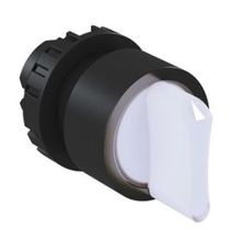 Comutador Iluminado Knob Curto 3 Posições Incolor 22mm 45G CSWCKI3R450WH Weg