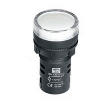 Sinaleiro Redondo Branco 22Mm 12V Led 10046539 Weg