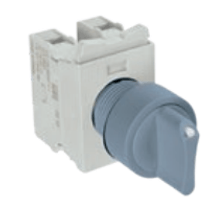 Comutador Knob Curto 3 Posições Cinza 22mm 45Gr 1NA+1NF 30,5mm Cew Cewc* CEWCKM3R4520000000 Weg