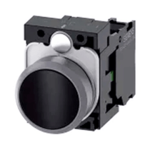 Botão Redondo Preto 22mm 1NA Impulso 3SB61300AB101BA0 Siemens