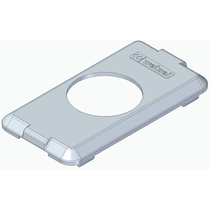 Tampa Não Metálica Condulete PVC Cinza 1 Posto Redondo 1/2"  3/4" TCPI05 Wetzel