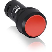 Botão Redondo Faceado Vermelho 22mm 1NF Impulso CP110R01 ABB